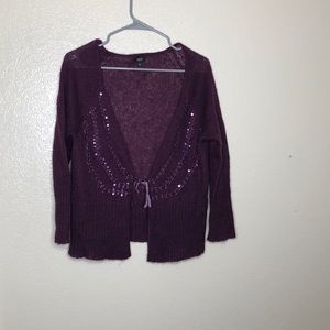 Plum Cardigan